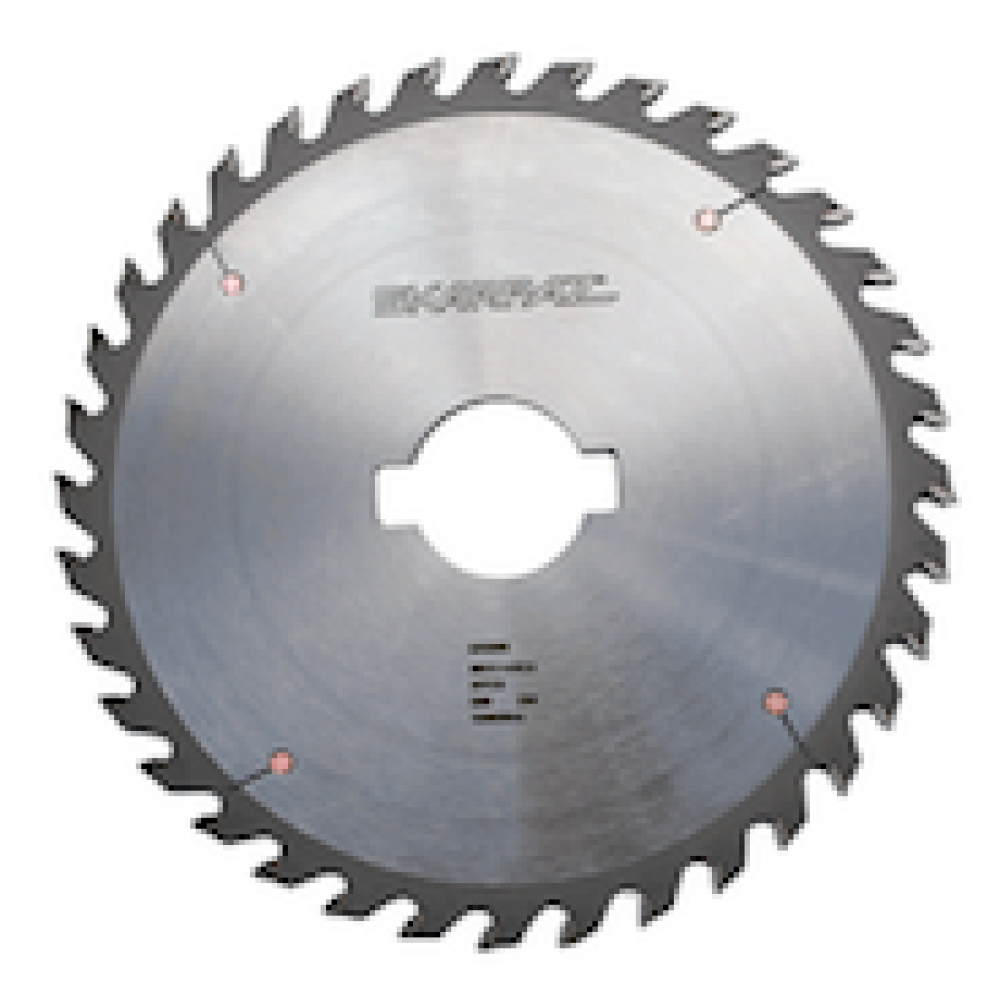 Skarpaz GR1224-125 12" 24T 20ST .085P .125K 70mm bore Gang Rip Blade; 2 Keyways 20Mm X 10nm